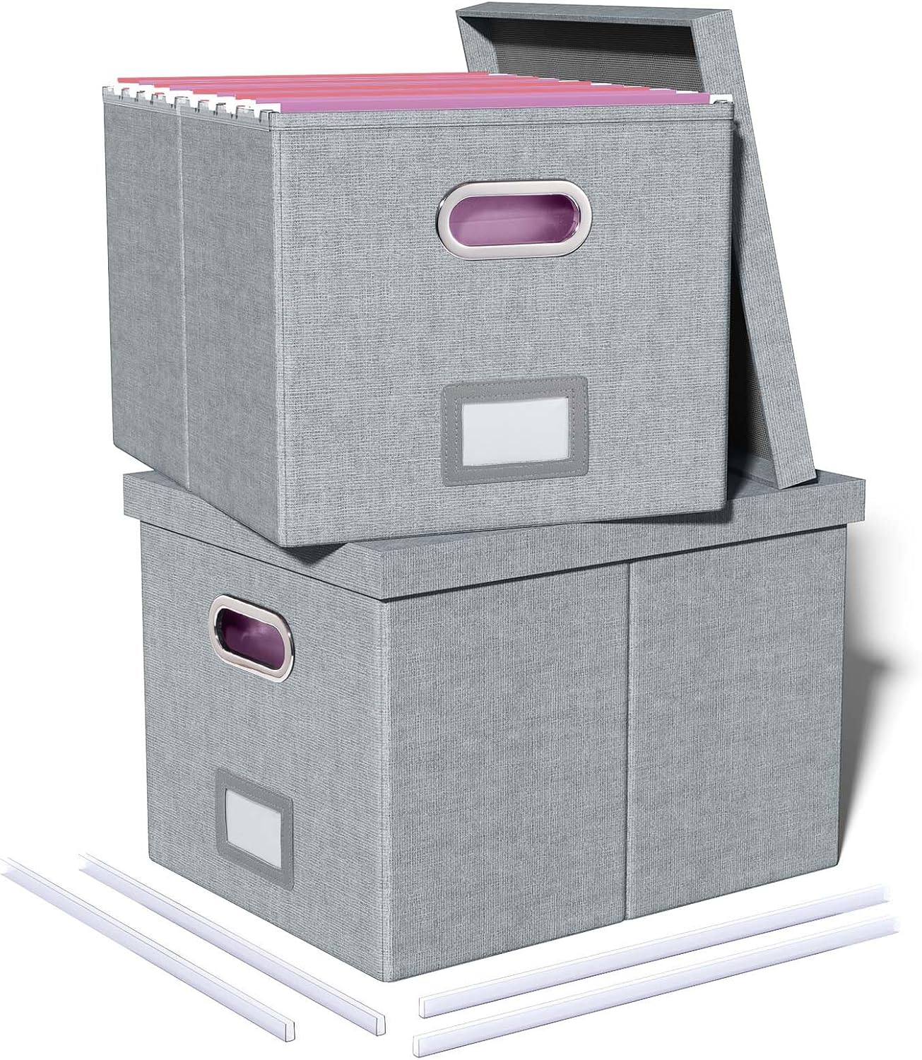 2 Pack File Storage Organizer for Letter and Legal Files