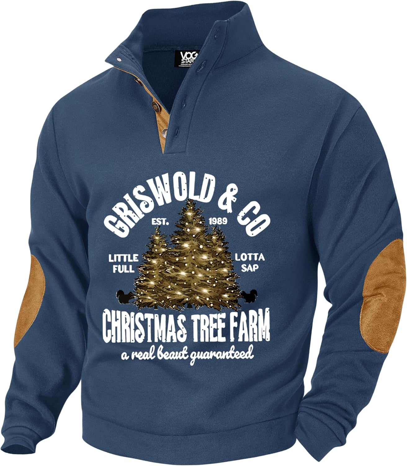 Men's Christmas Retro Graphic Corduroy Winter Sweatshirt Review