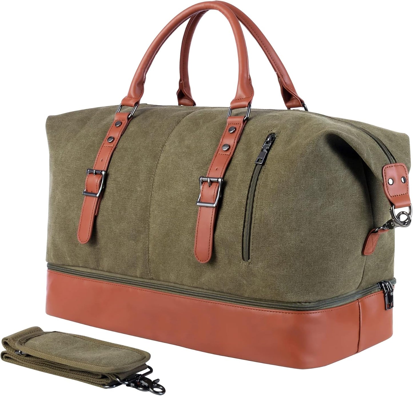 Weekender Overnight Bag with Shoe Pouch for Travel Convenience