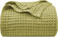 PHF Ultra Soft Waffle Weave Blanket King Size 104in x 90in