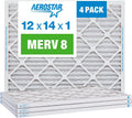Aerostar 12x14x1 MERV 8 Pleated Air Filter for Superior Air Quality