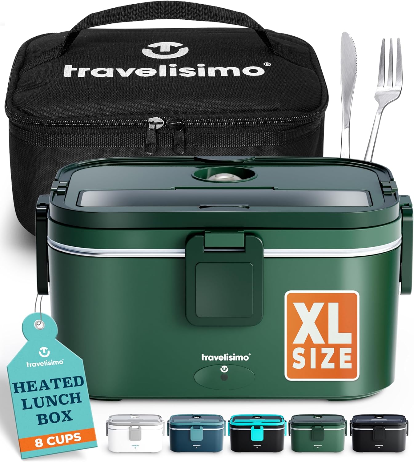 Extra-Large Electric Lunch Box for Adults - 1.8L Capacity