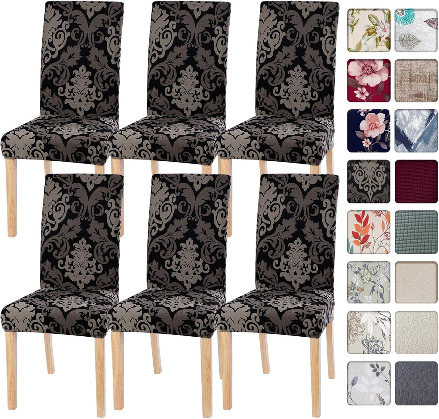 SearchI Dining Room Chair Covers Set of 6 for Stylish Protection