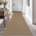Woven Runner Rug 2.6x10 Ft - Non Slip Washable Hallway Runner