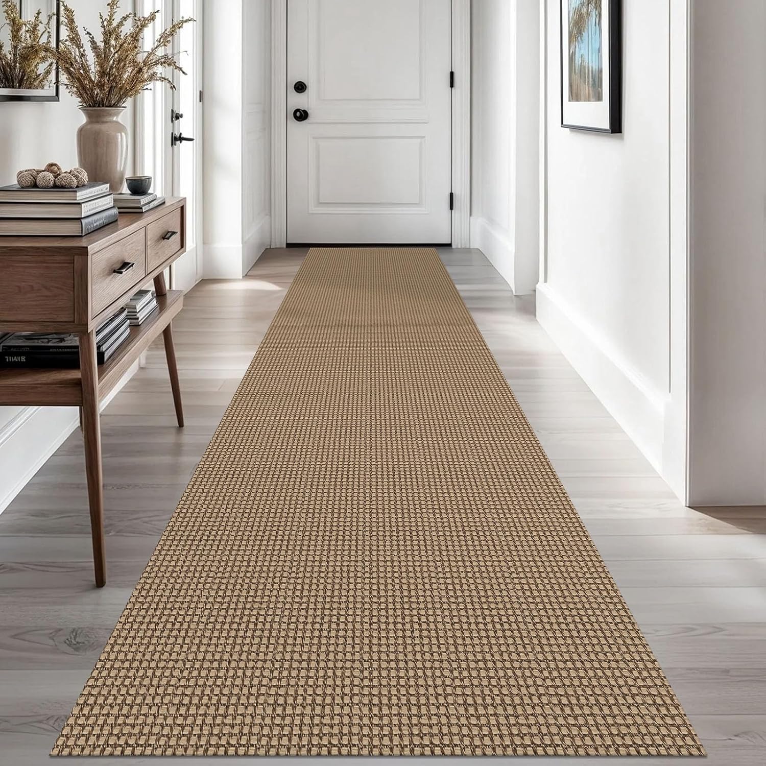 EARTHALL Woven Runner Rug 2.6x10 Ft for Hallways and Kitchens