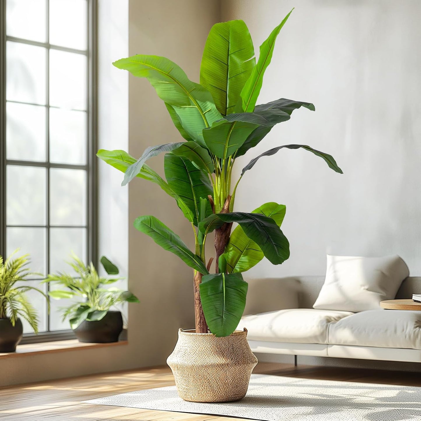 6FT Artificial Banana Tree for Indoor Outdoor Tropical Decor