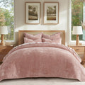 Luxurious Velvet Quilt Set King Size for All Season Comfort