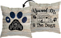 Reversible Dog Paw Camper Pillow - Cozy Camping Gift!
