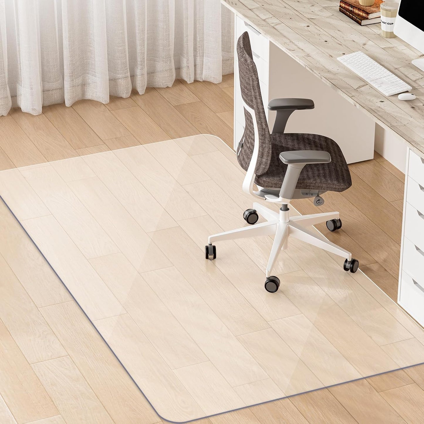 Office Chair Mat for Hardwood Floor, 48in x 30in Heavy Duty