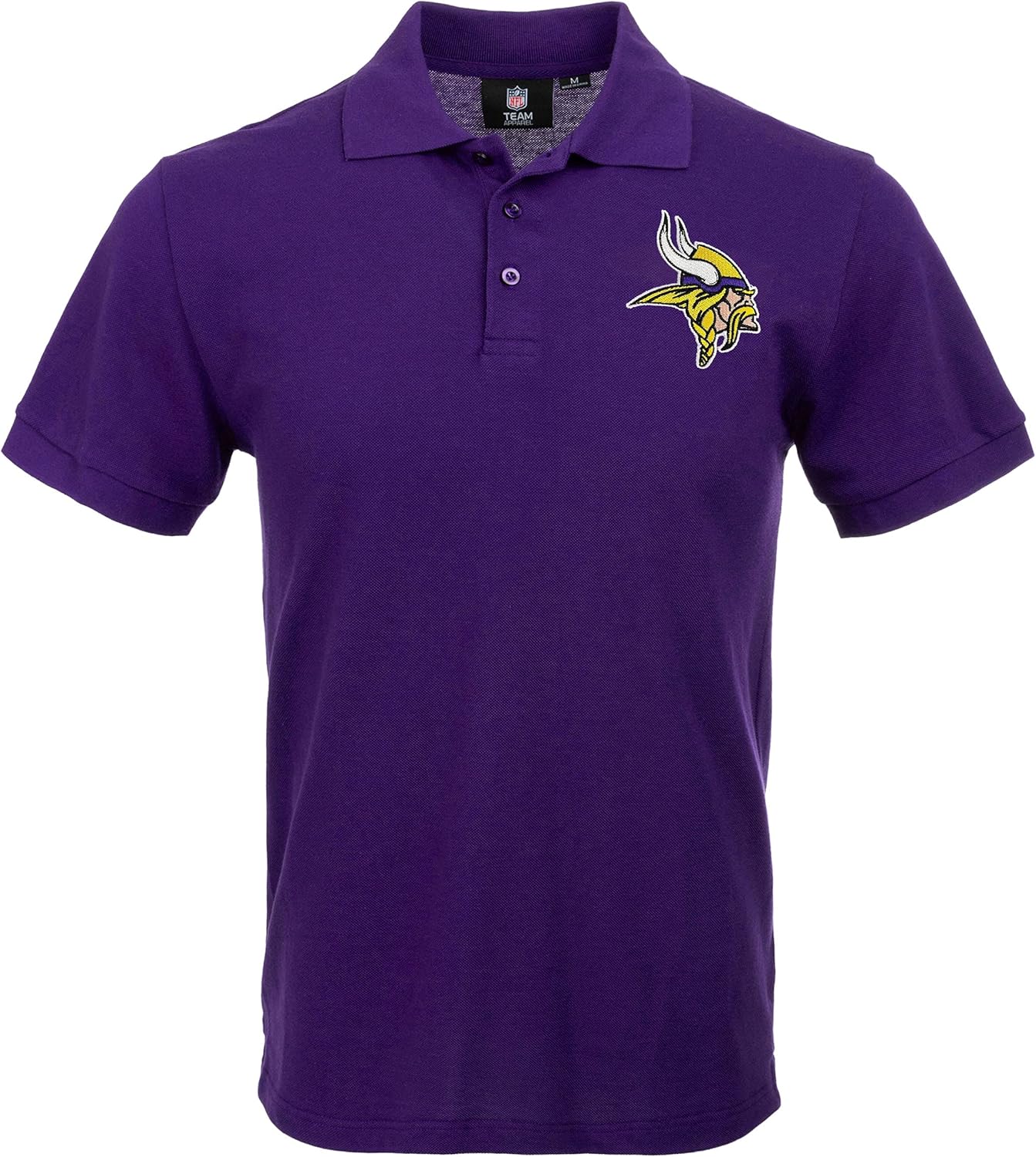 FOCO NFL Mens Team Logo Casual Color Polo Short Sleeve Shirt