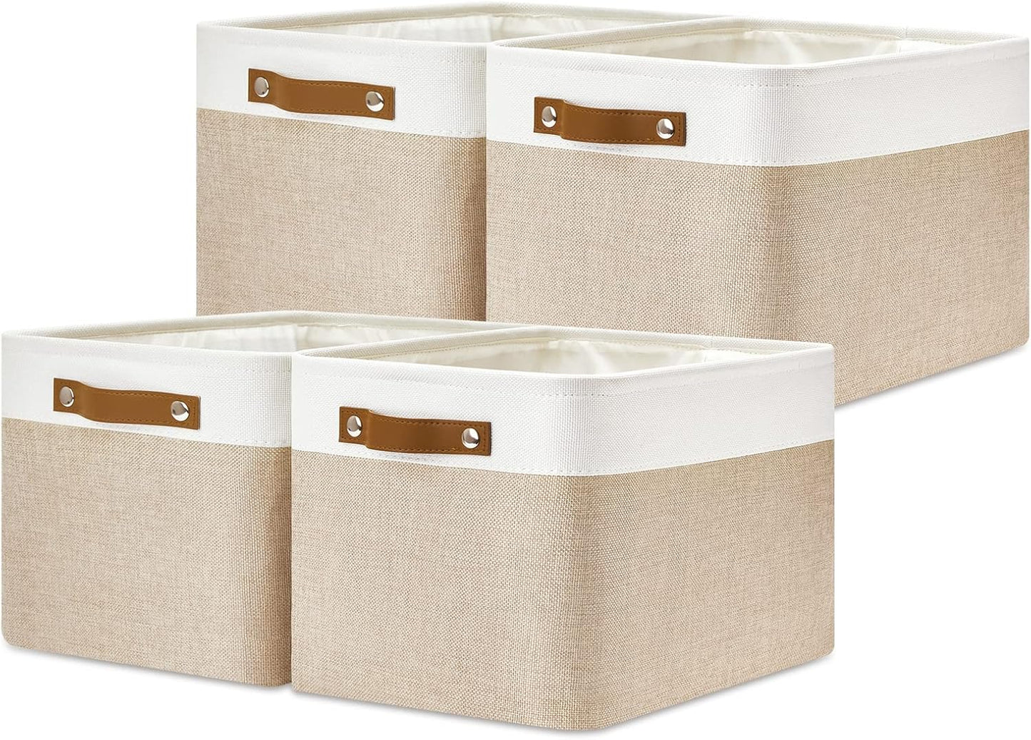 DULLEMELO Fabric Storage Bins for Laundry and Home Organization