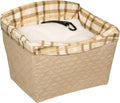 PetSafe Happy Ride Dog Safety Seat - Quilted Tan Booster for Cars