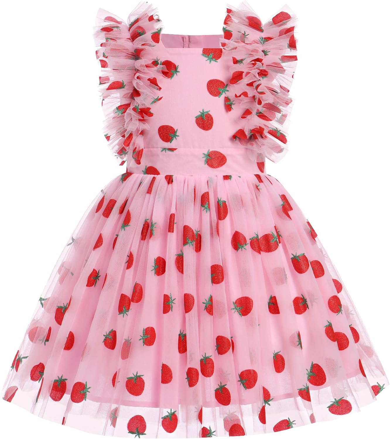 Kids Girls Confetti Birthday Princess Dress for Cake Smash