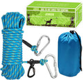 Dog Tie Out Cable for Camping - Portable Reflective Overhead Trolley