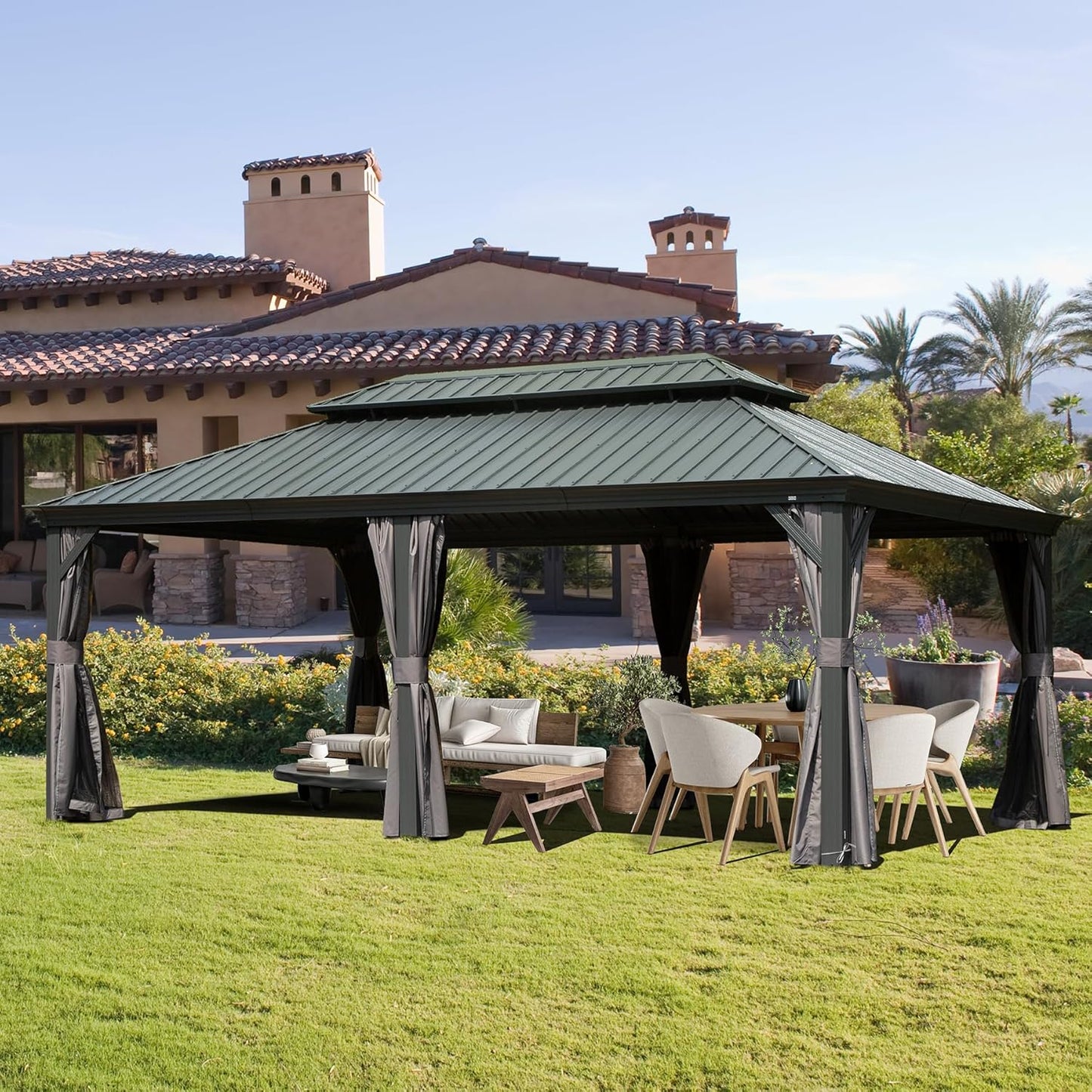 Domi 12ft X 18ft Hardtop Gazebo for Ultimate Outdoor Comfort