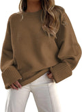 LILLUSORY Women's Oversized Sweater Fuzzy Chunky Pullover - Warm