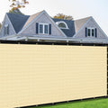 7 ft x 89 ft Beige Privacy Screen Fence Cover - Heavy Duty