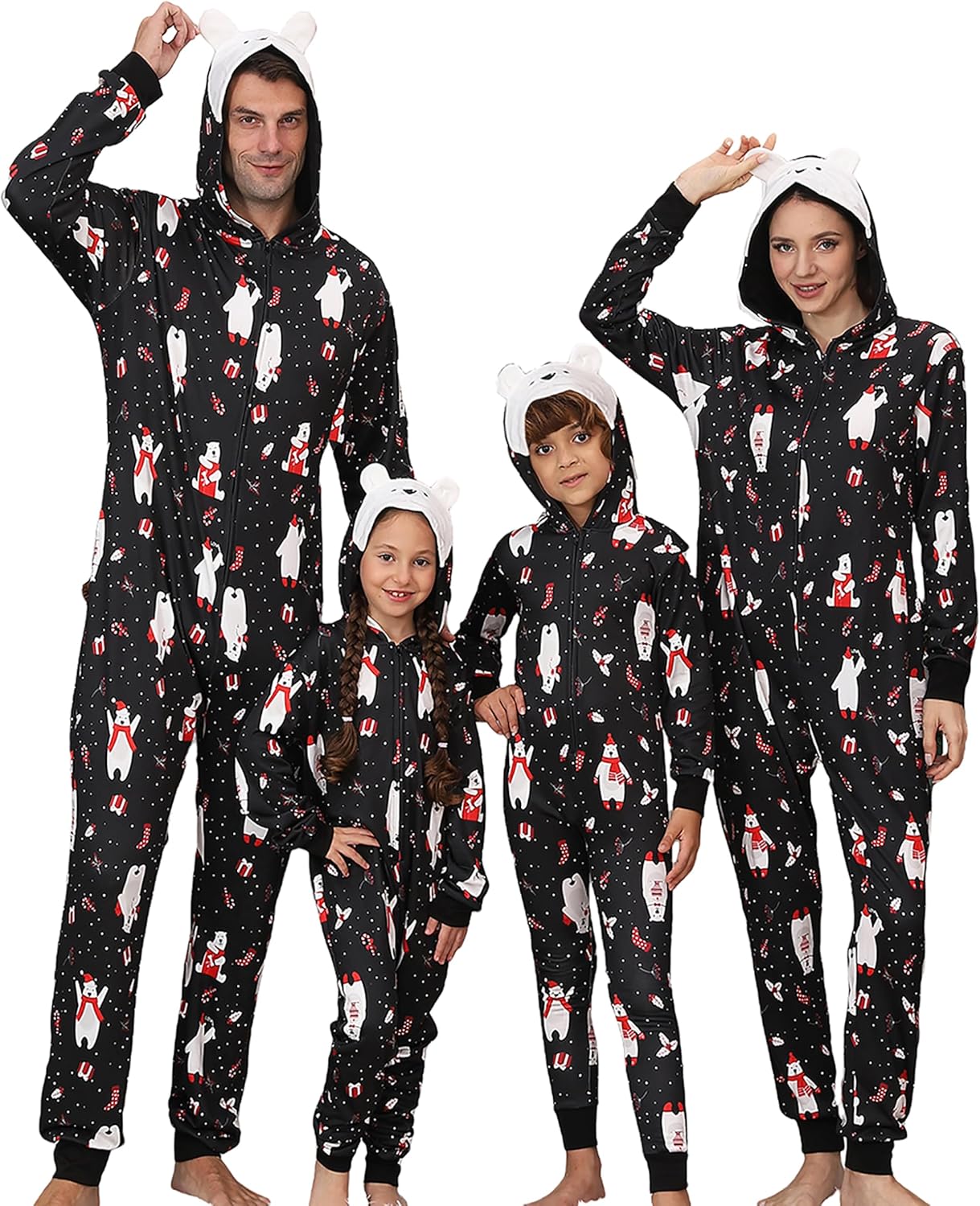 Matching Christmas Pajamas for Family Couples Onesies Sleepwear
