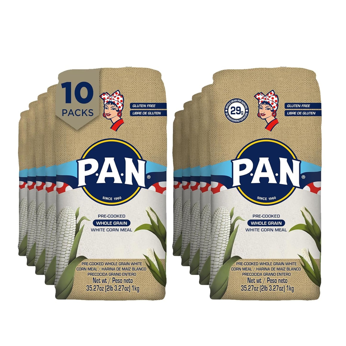 P.A.N. Whole Grain White Corn Meal for Delicious Arepas