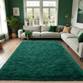 Emerald Green Rugs for Bedroom 6x9 - Soft High Pile Area Rug