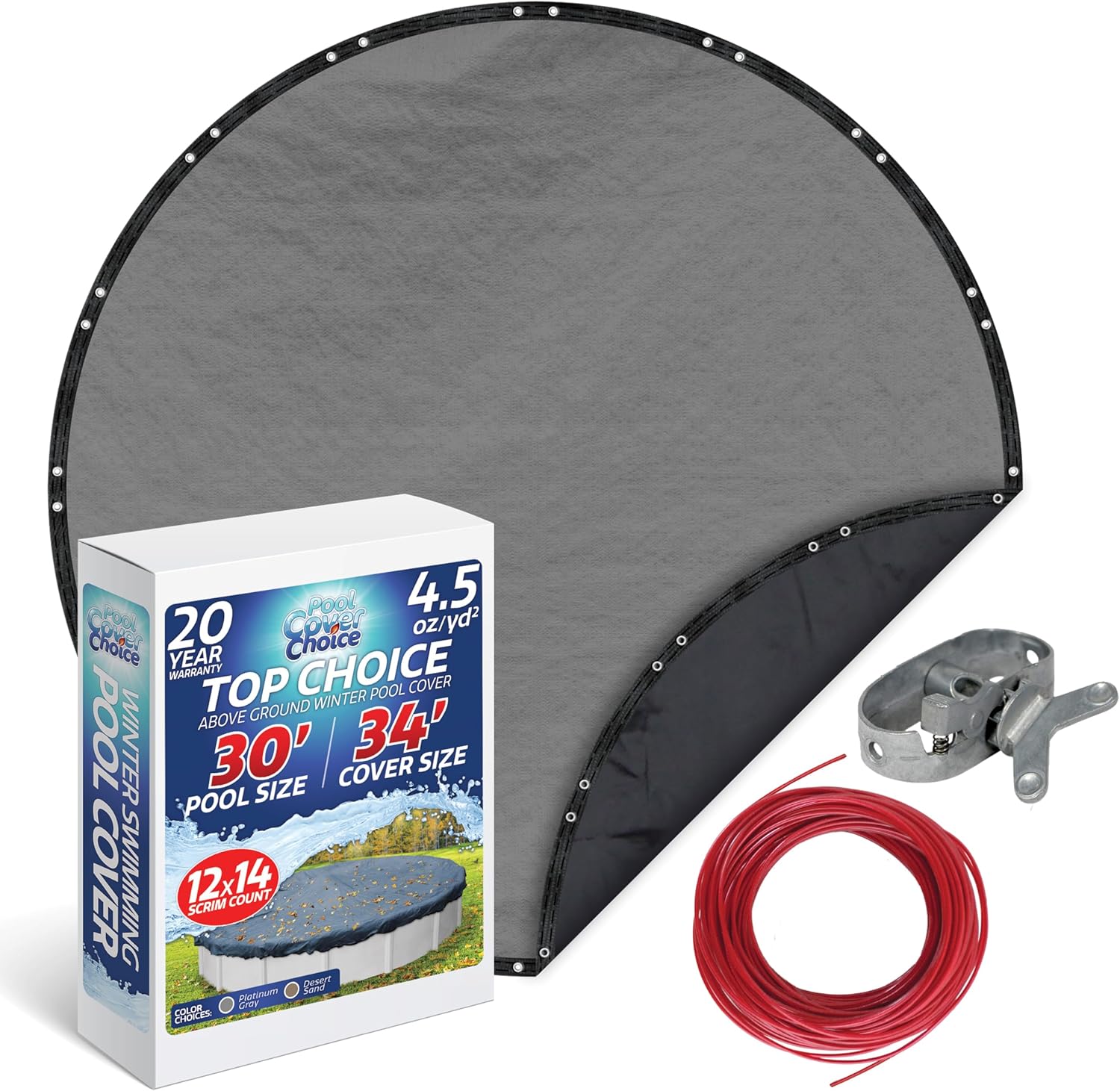 Winter Swimming Pool Cover for 30 ft Aboveground Round Pools