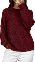 PRETTYGARDEN Womens Chunky Knit Fuzzy Crewneck Sweater - Cozy Fall