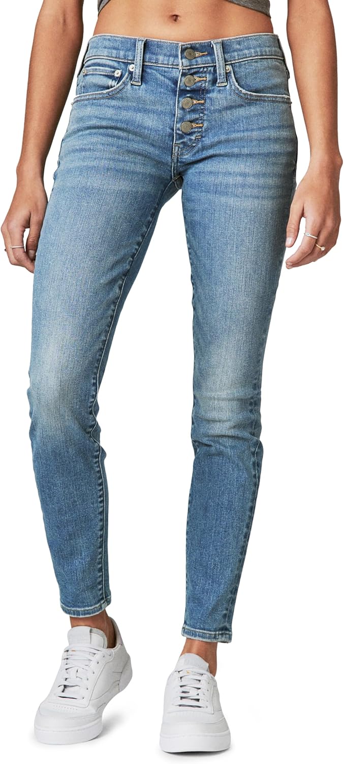 Lucky Brand Mid Rise Skinny Fit Light Wash Denim Jeans Review