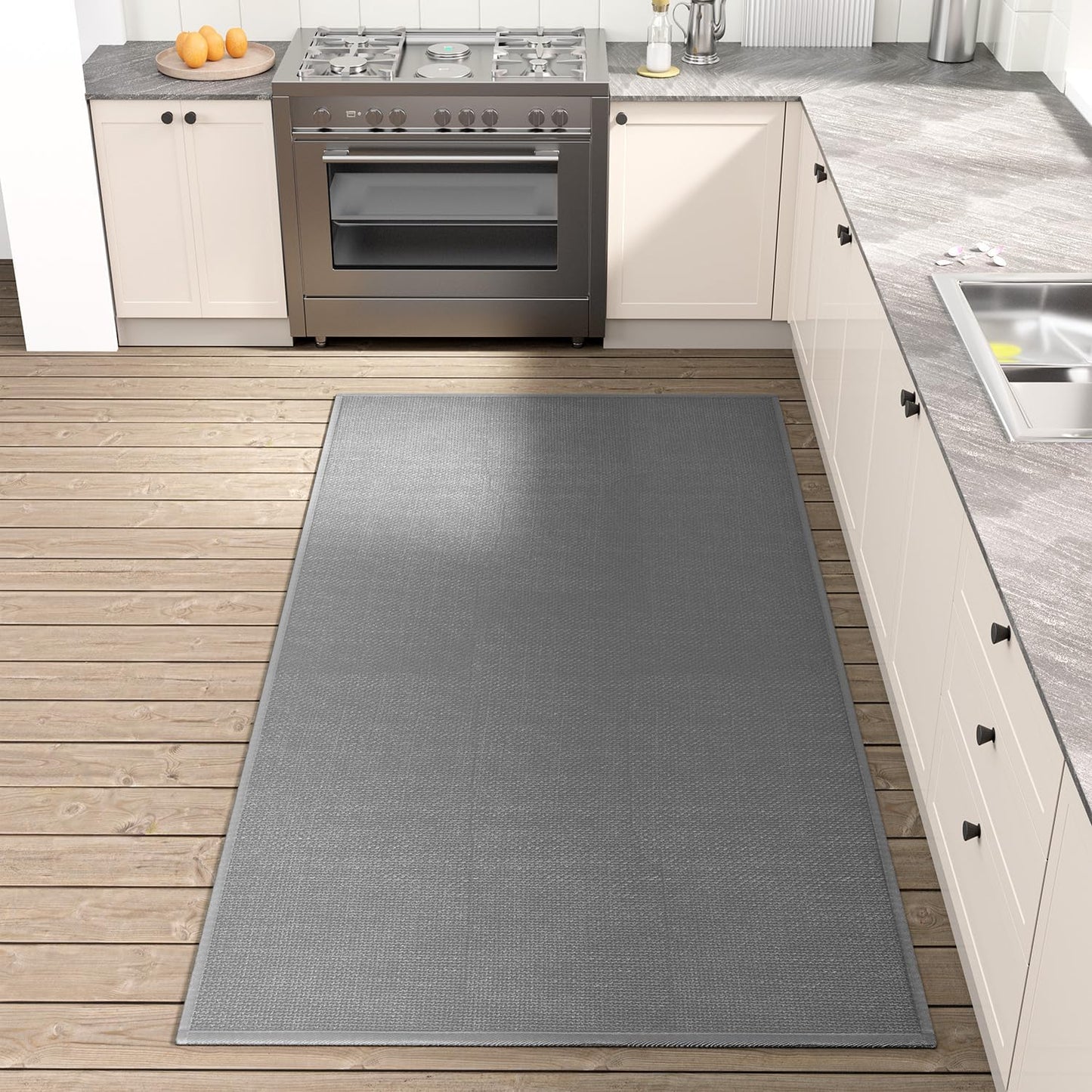Non Slip Kitchen Mat with Rubber Backing for Comfort and Safety
