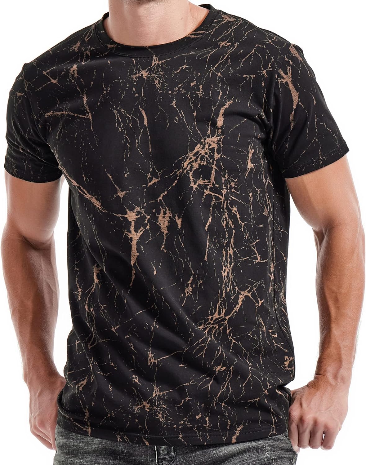 KLIEGOU Mens Hipster Hiphop Tees - Fashion Print T-Shirts Review