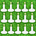 Improve Your Swing with 15 Golf Rubber Tee Holders + Bamboo Tees by Lemecima