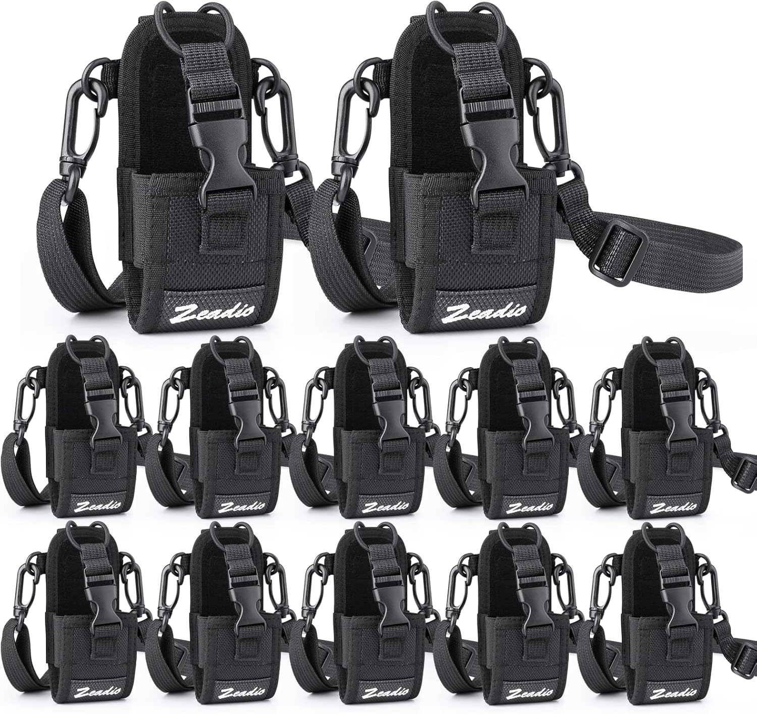 Zeadio Versatile Two-Way Radio Case for Walkie Talkies - Pack of 12