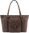 LEABAGS Verona Shopper I Genuine Buffalo Leather Handbag