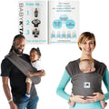 Breeze Baby K'tan Baby Carrier - Easy Pre-Wrapped Cotton Mesh Carrier