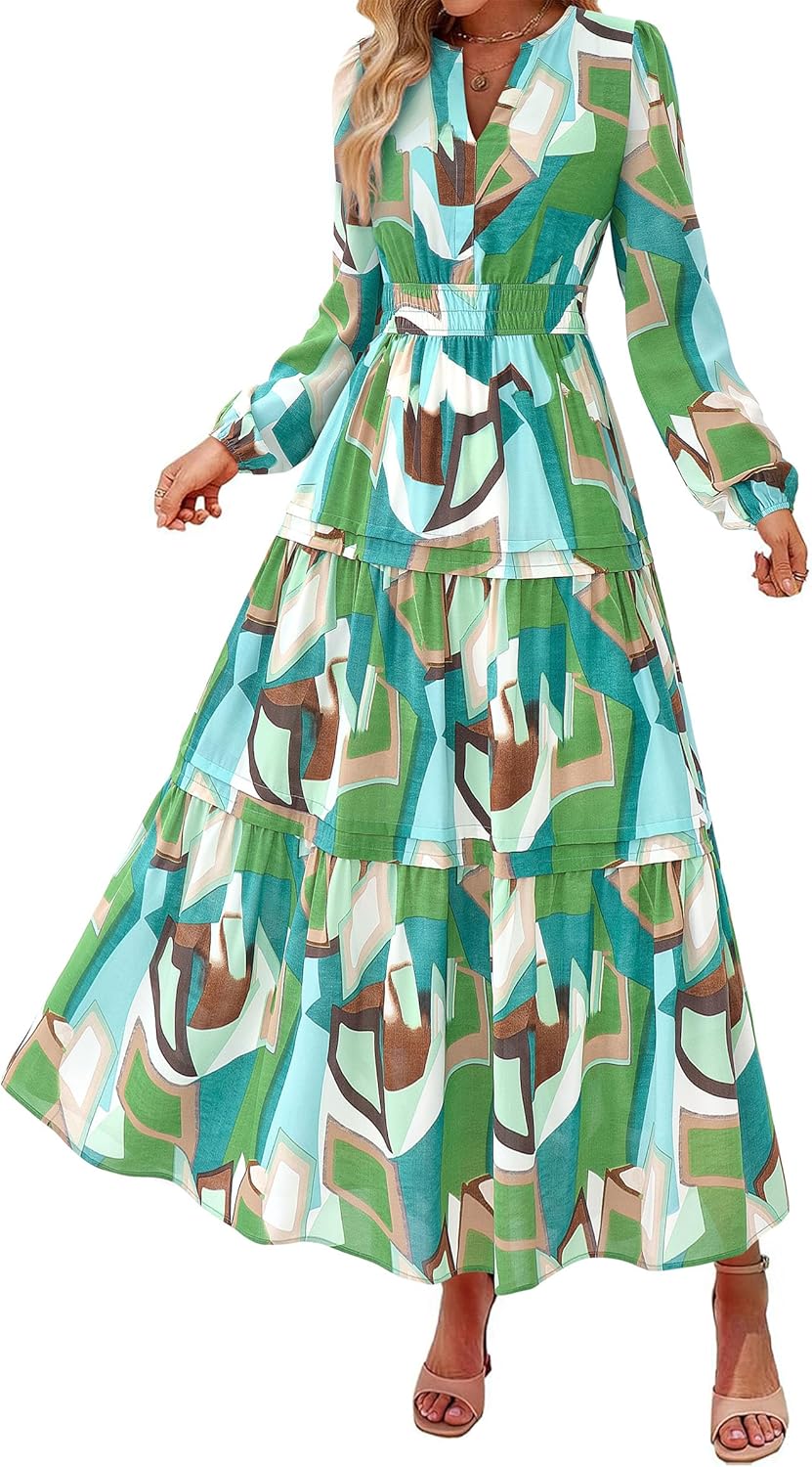 PRETTYGARDEN Women's Boho Maxi Dress for Elegant Occasions