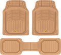 CAT Beige Car Floor Mats Full Set - Universal Trim To Fit