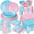 452 Pcs Gender Reveal Party Supplies for Boy or Girl Events