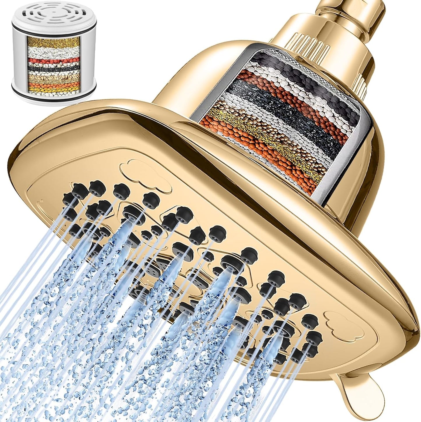 Cobbe Filtered Shower Head with 7 Modes for Hard Water Relief
