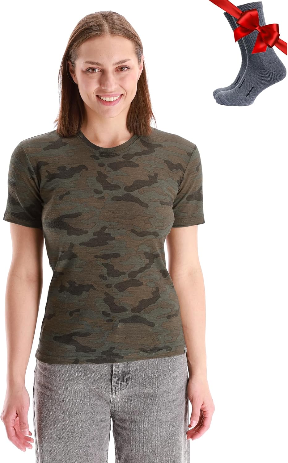 Merino Wool T Shirt Women - Super Soft Moisture-Wicking Tee