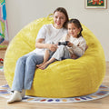Hobestluk 4.5FT Bean Bag Chair Jumbo Yellow - Cloudlike Comfort