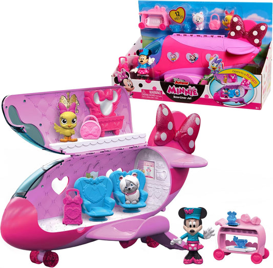 Disney Junior Minnie Mouse Bow-Liner Jet Toy Playset for Kids