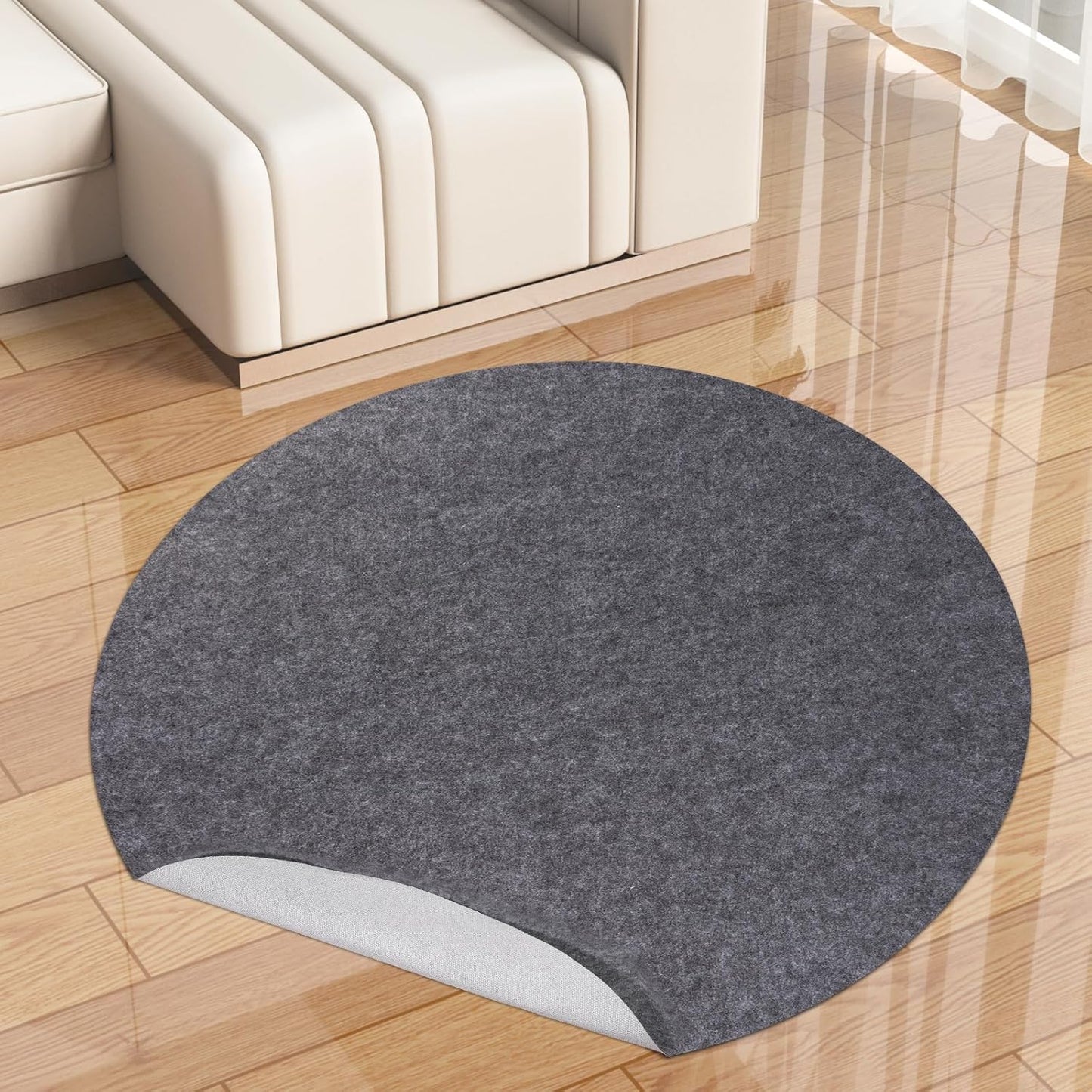 Non-Slip Rug Pads for Extra Large 8 Ft Round Area Rugs