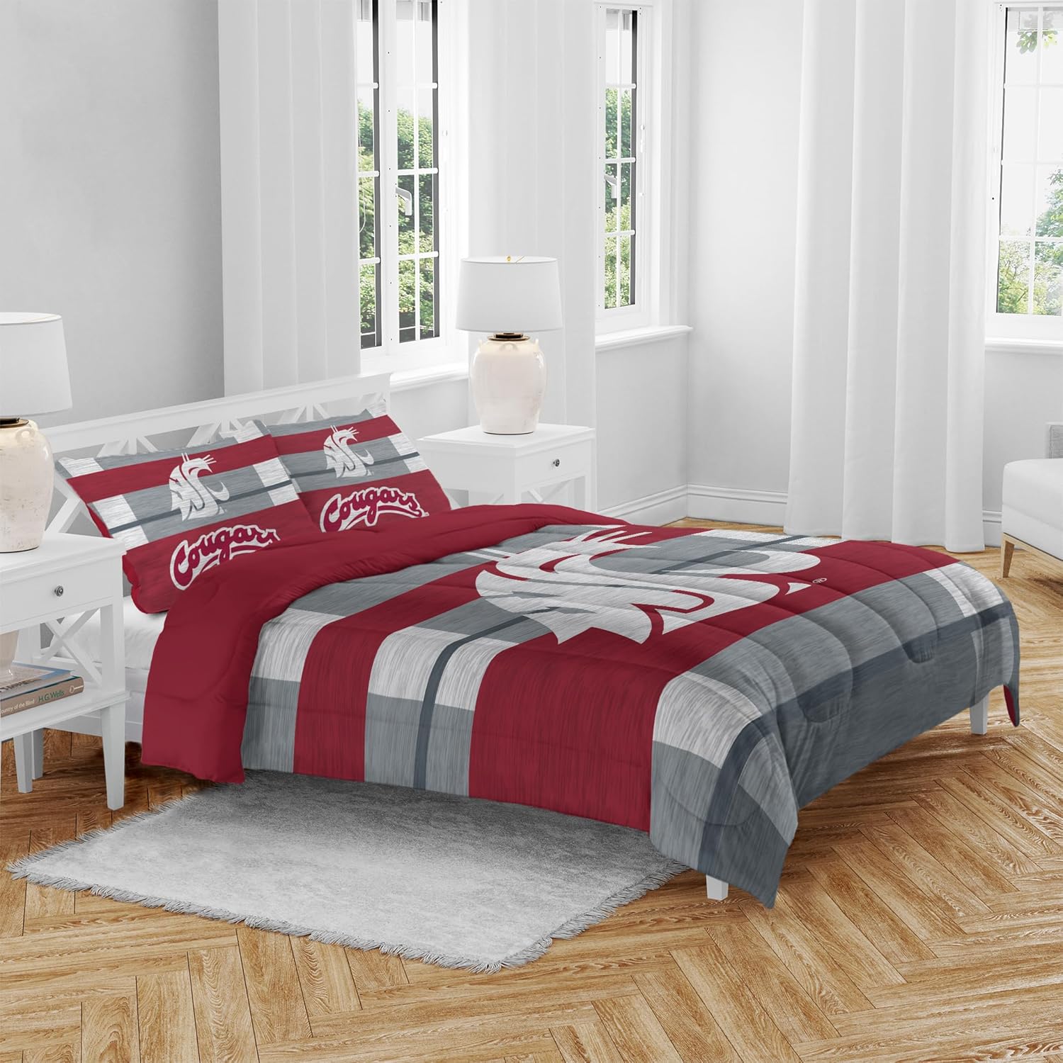 Pegasus Sports NCAA Block Logo Queen Bed in a Bag Set Review