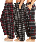 DARESAY Plaid Pajama Pants for Men - Comfortable Fleece Bottoms