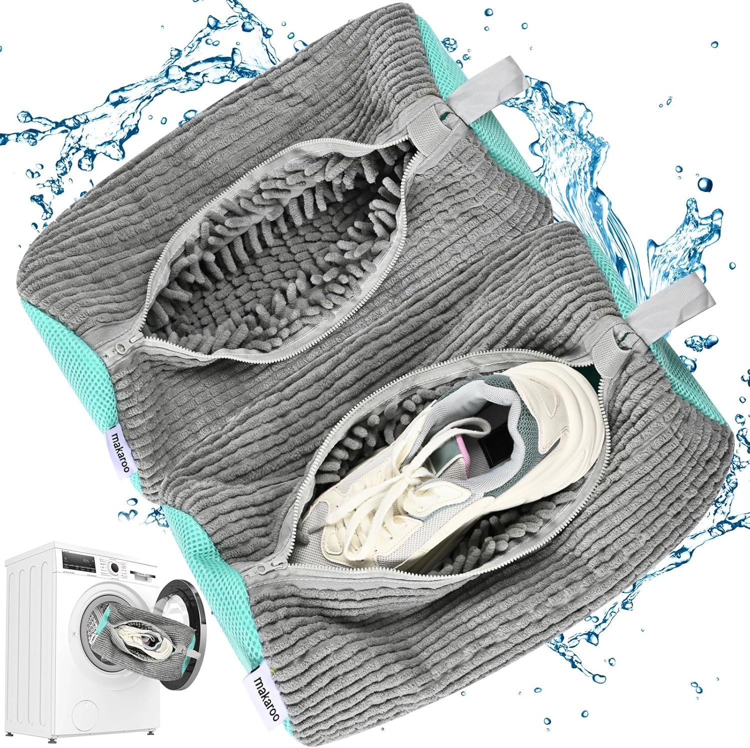 makaroo Shoe Washing Bags - Clean Sneakers with Ease!