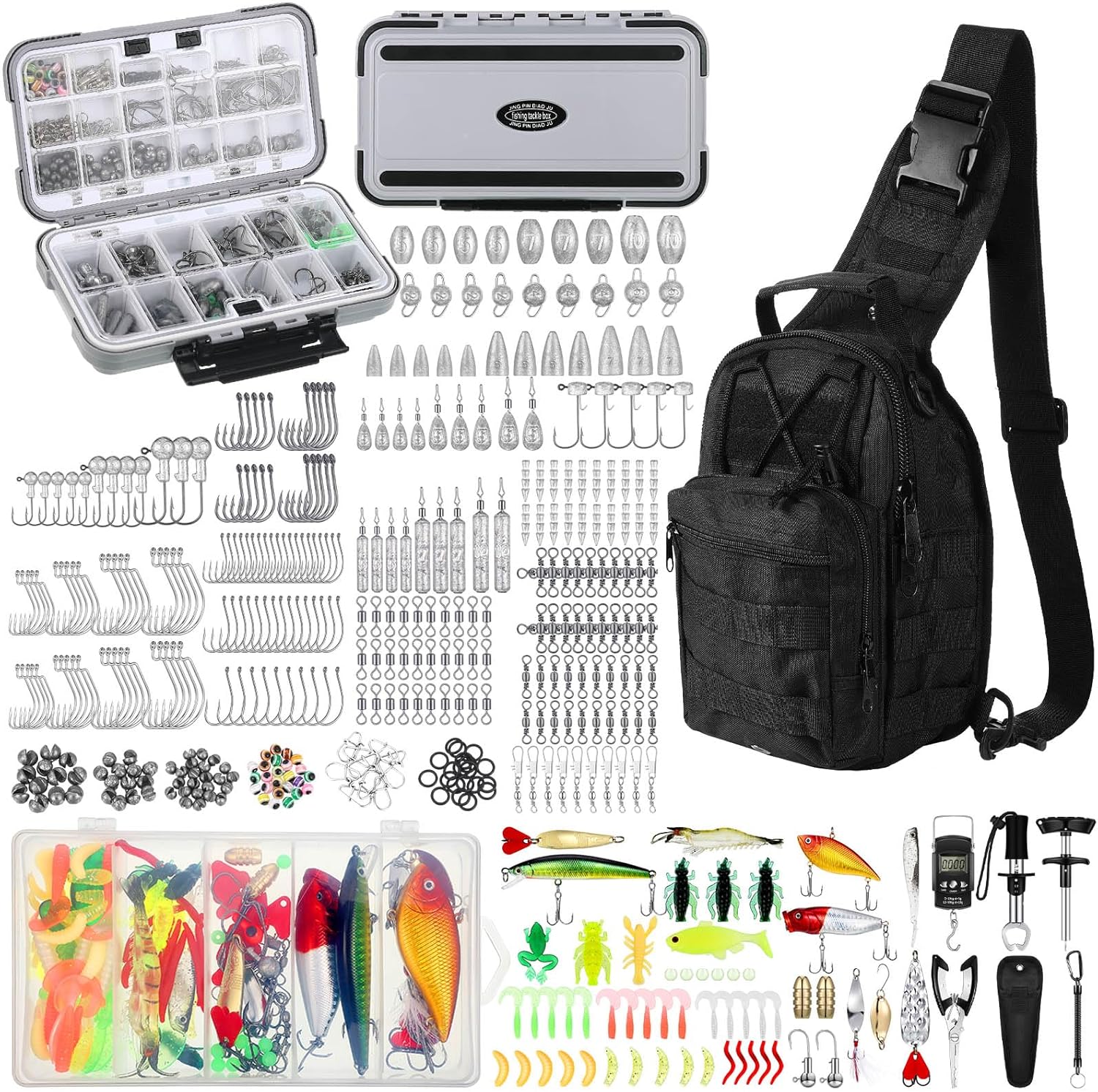 Sosation 482 Pc Fishing Gear Kit - Complete Tackle Set for Fishing Enthusiasts