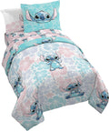 Lilo & Stitch Full Comforter Set - Soft Floral Kids Bedding