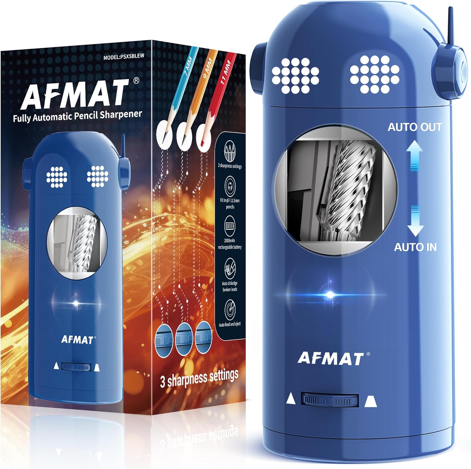 AFMAT Electric Pencil Sharpener: Fully Automatic Robot Sharpener