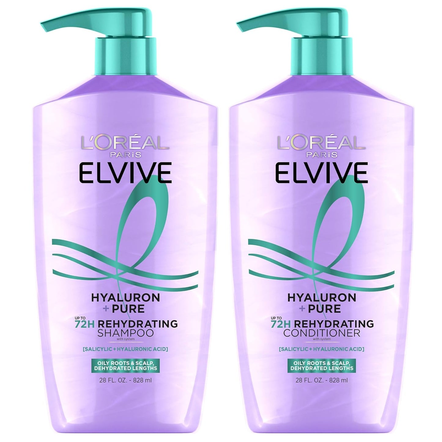 L'Oreal Paris Hyaluron + Pure Shampoo & Conditioner Set