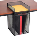 Safco Onyx Mesh Vertical Hanging Desk Storage - Declutters Workspaces