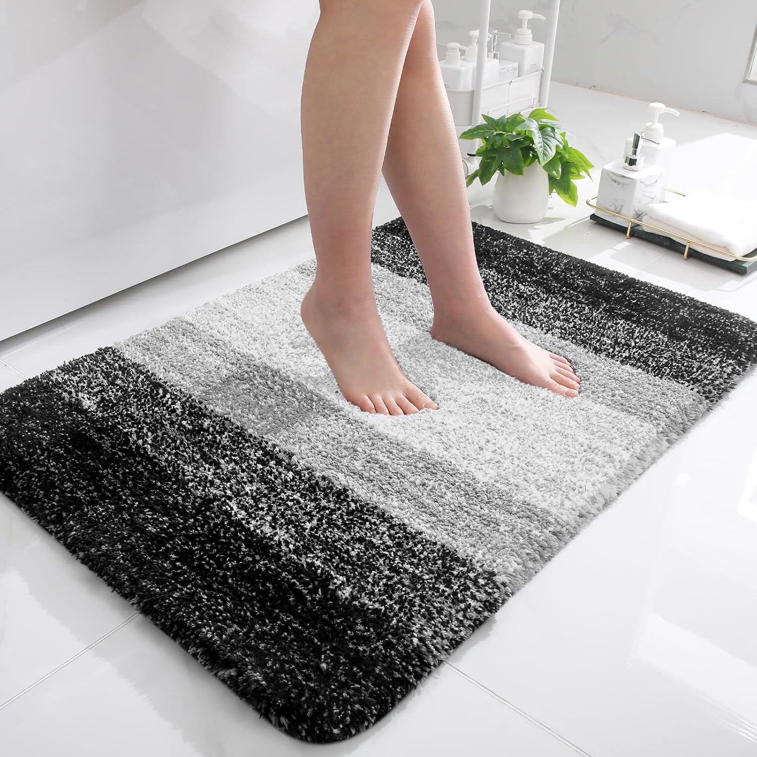 OLANLY Bathroom Rugs Mat 36x24 - Soft Microfiber Comfort